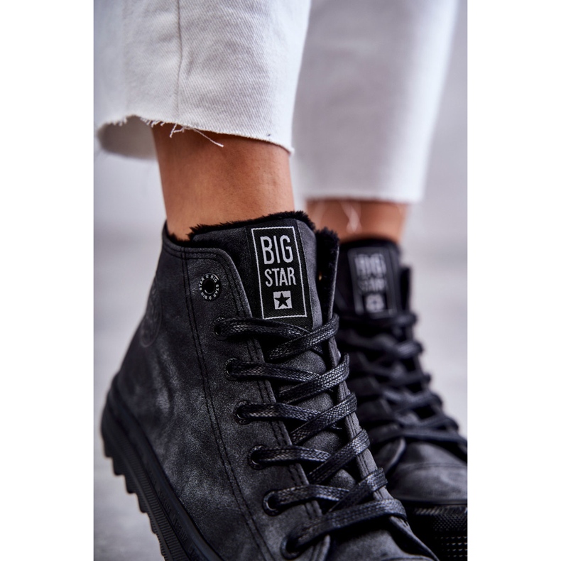 Baskets Femme Big Star High Warmed Noir GG274069 le noir 2