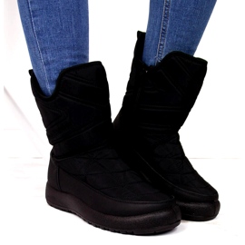 Evento Bottes de neige pour femmes nouvelles résistantes à l'eau 21SN26-4276 Black noir 2