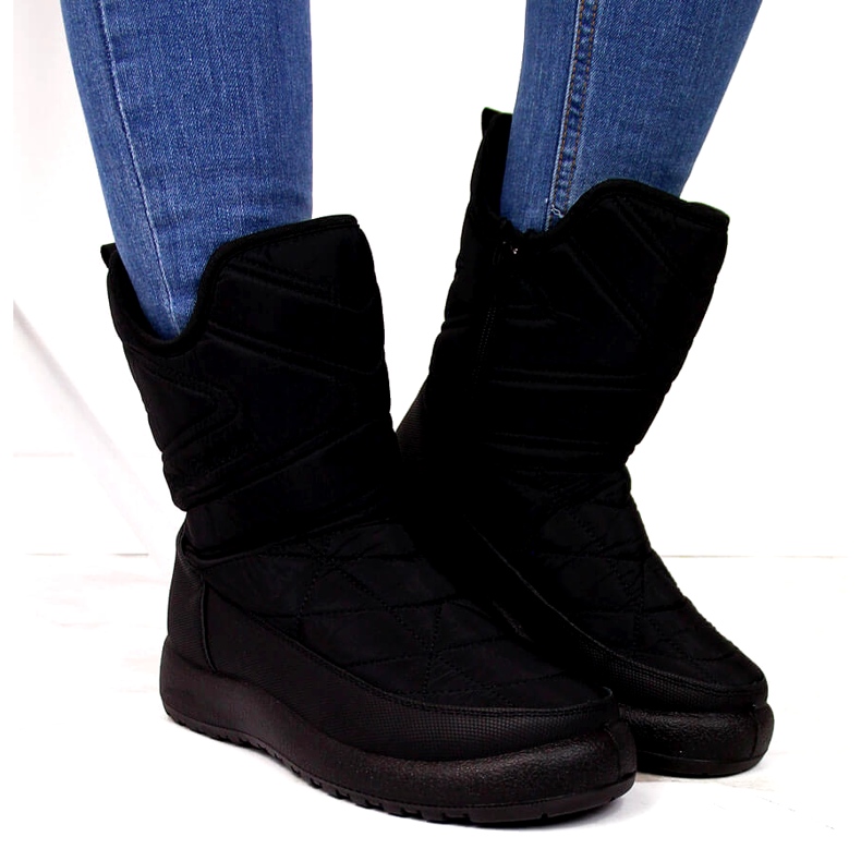 Evento Bottes de neige pour femmes nouvelles résistantes à l'eau 21SN26-4276 Black noir 2