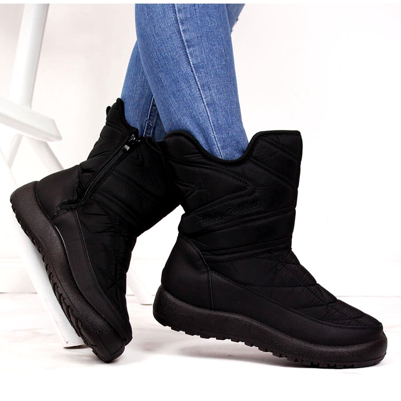Evento Bottes de neige pour femmes nouvelles résistantes à l'eau 21SN26-4276 Black le noir 1