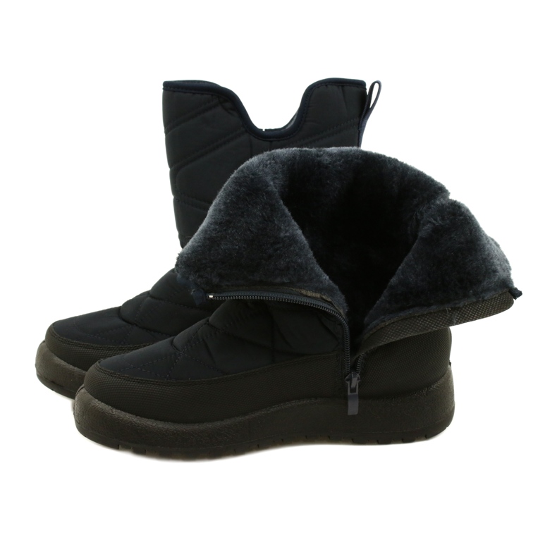 Evento Bottes de neige pour femmes bleu marine résistant à l'eau le noir 6 Evento Bottes de neige pour femmes bleu marine résistant à l'eau le noir 6