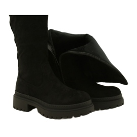 Evento Bottes en Daim à Fond Épais 22KZ35-5223 Noir le noir 4