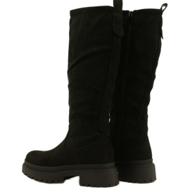 Evento Bottes en Daim à Fond Épais 22KZ35-5223 Noir le noir 2