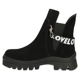 Bottines à enfiler en daim avec décoration Filippo DBT3927 Noir 3