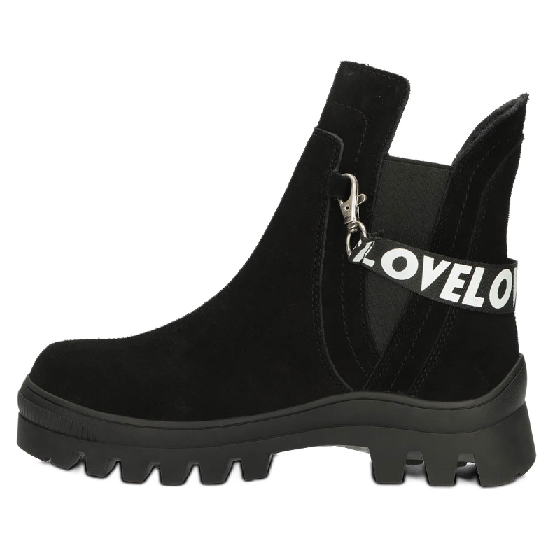 Bottines à enfiler en daim avec décoration Filippo DBT3927 Noir le noir 3