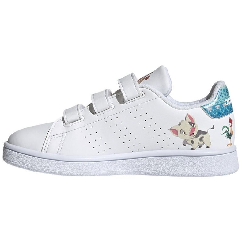 Chaussures Adidas Avantage Disney Vaiana C Jr GZ7627 blanche 1