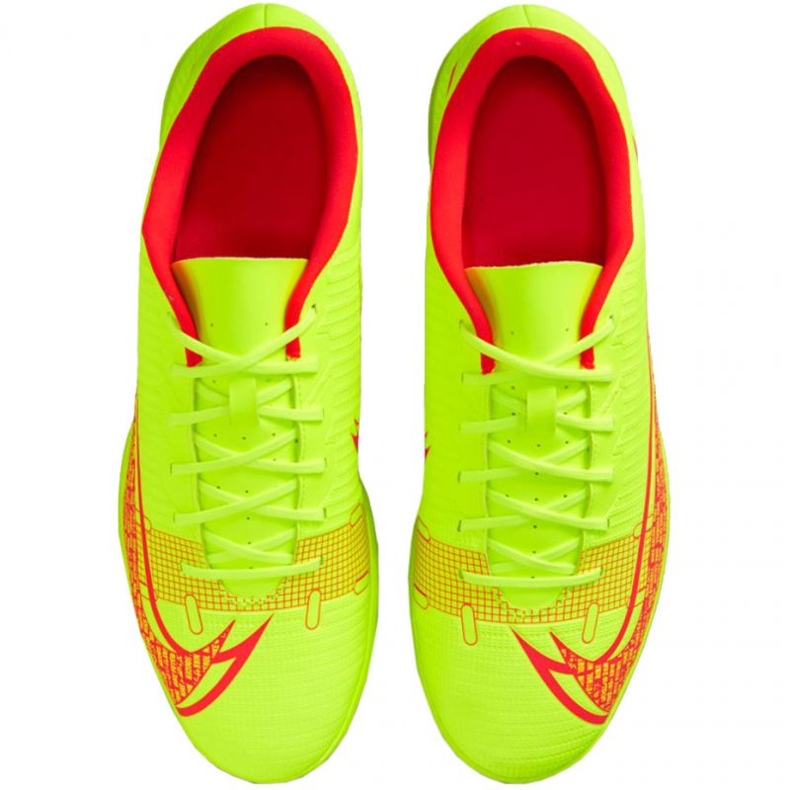 Nike Mercurial Vapor 14 Club Tf M CV0985 760 chaussures de football jaune jaunes 1