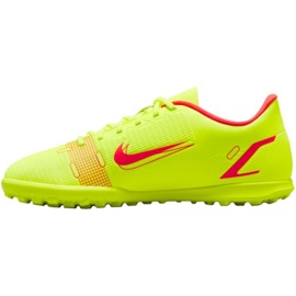 Nike Mercurial Vapor 14 Club Tf Jr CV0945 760 chaussures de football jaune jaunes 2