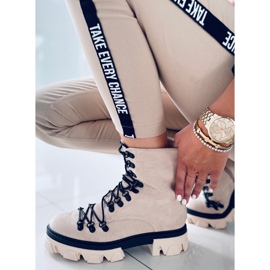 Bottines à lacets Conor Beige 2