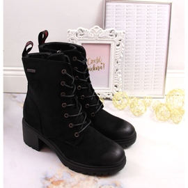 Bottes en daim Vinceza noires sur le poteau le noir 3