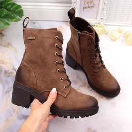 Bottes en daim Vinceza marron sur le poteau brun 3