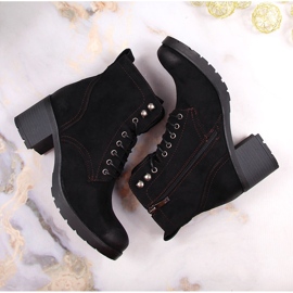 Bottes en daim isolées femme Potocki noires le noir 5