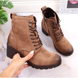 Bottes chaudes en daim marron femme Potocki brun 4
