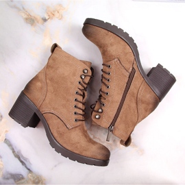 Bottes chaudes en daim marron femme Potocki brun 6