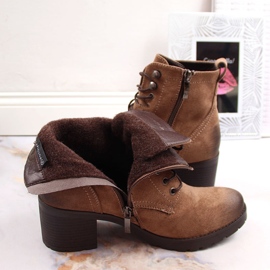 Bottes chaudes en daim marron femme Potocki brun 5