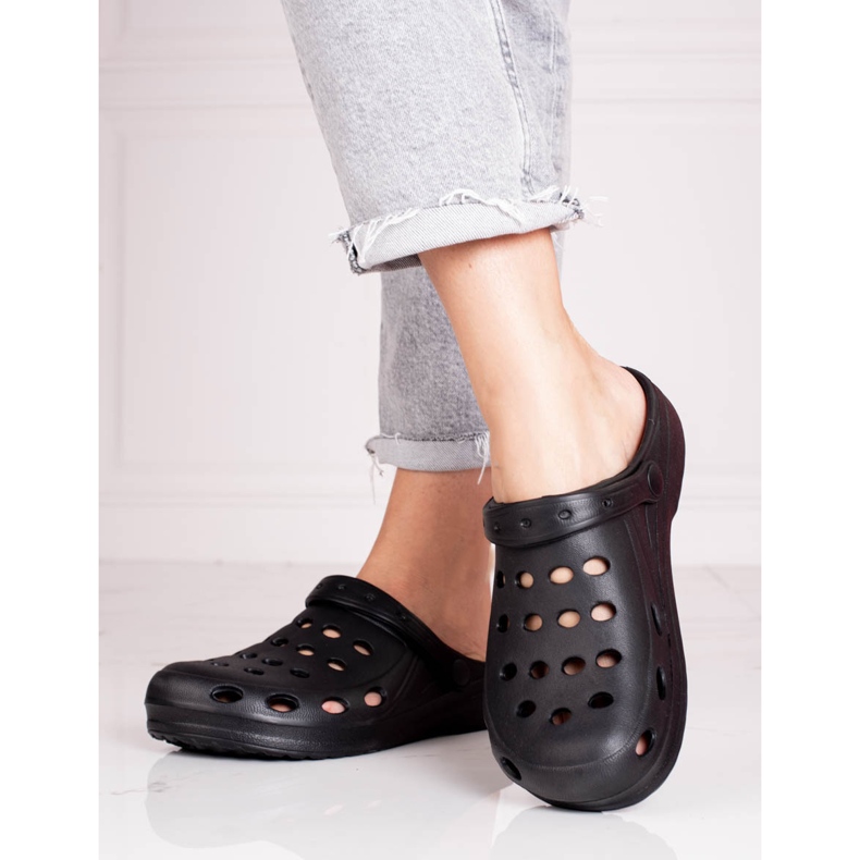 Chaussons femme Shelovet noir clair le noir 1