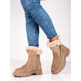 Bottes Vinceza isolées beiges pour femmes 1