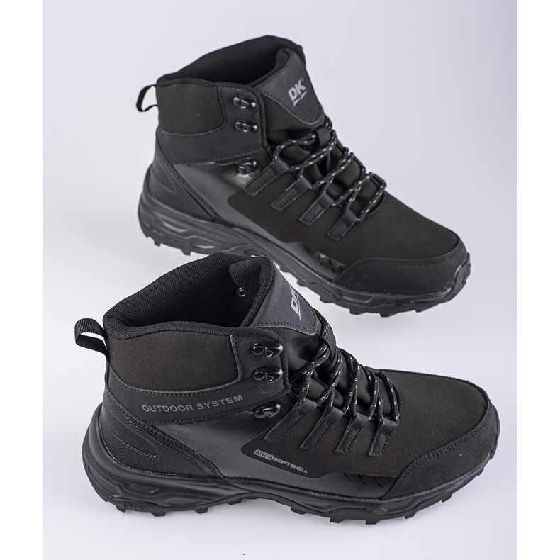 Chaussures de trekking pour hommes High DK Outdoor noir 1