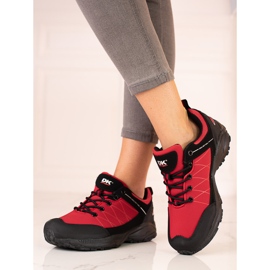 Chaussures de trekking femme rouge DK le noir 1