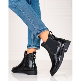 W. Potocki Chelsea boots femme avec isolation Potocki le noir 1
