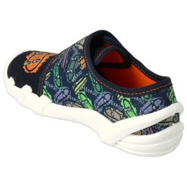 Befado chaussons enfants avec velcro 273Y345 noir le noir 1