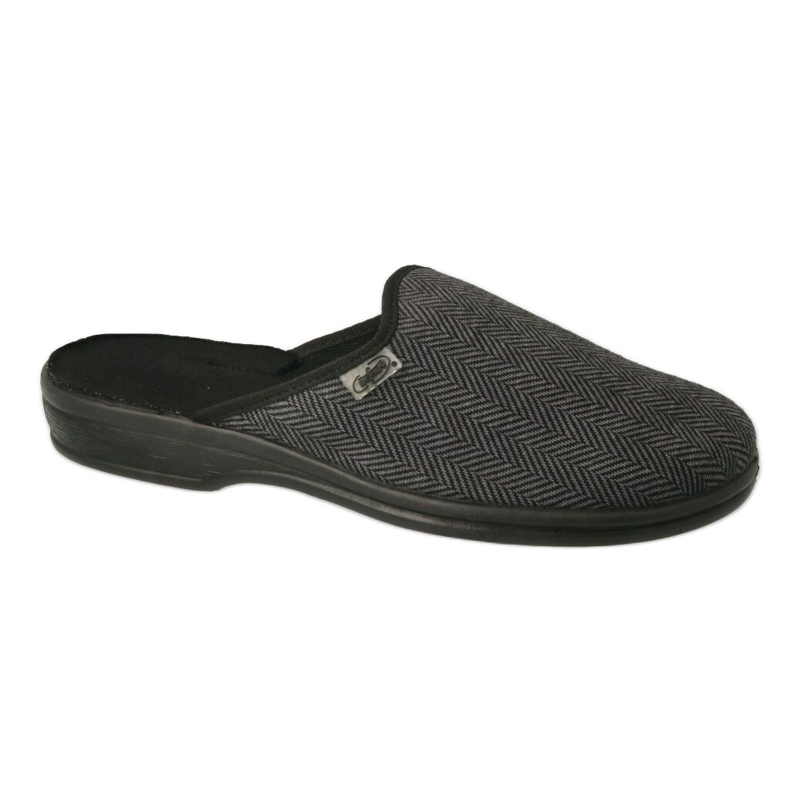 Befado chaussures pour hommes pu 089M416 noir gris 4