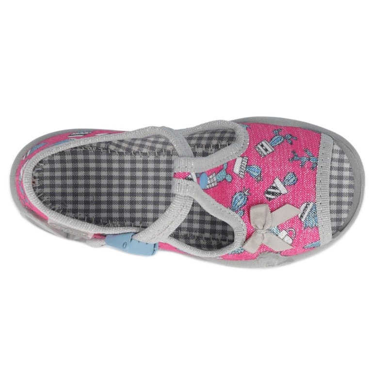 Chaussures pour enfants Befado 213P128 rose argent gris 3