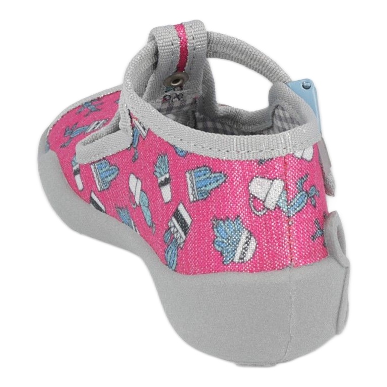 Chaussures pour enfants Befado 213P128 rose argent gris 2