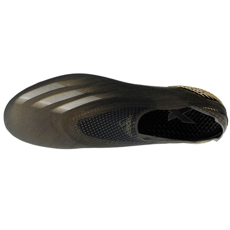Chaussures de foot Adidas X Ghosted + Fg M FX9098 le noir d'or d'or 2