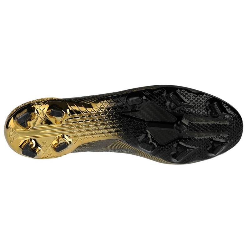 Chaussures de foot Adidas X Ghosted + Fg M FX9098 le noir d'or d'or 3