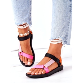 MSMG Sandales de sport pour femmes multicolores rose 1 MSMG Sandales de sport pour femmes multicolores rose 1