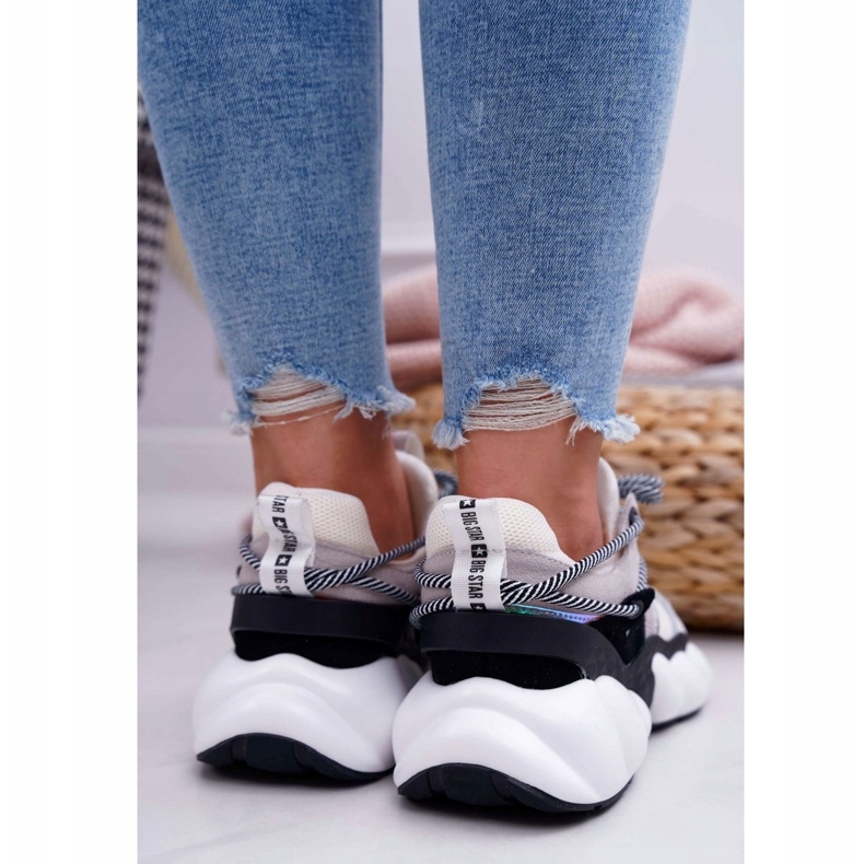 Chaussures de sport pour femmes Big Star de Daniel Lopez Blanc FF274A546 noir argent 3