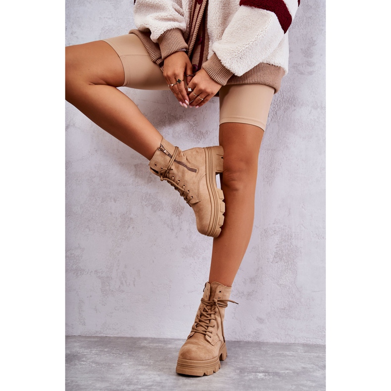 PS1 Bottines en daim camel Marley brun 1