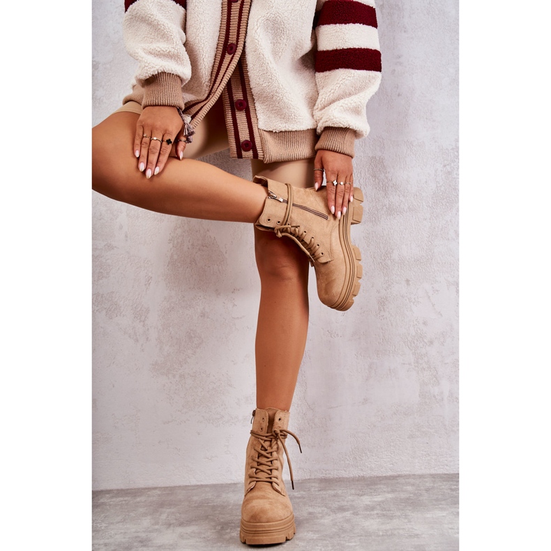 PS1 Bottines en daim camel Marley brun 2