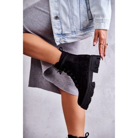 PG1 Bottes Chaudes En Daim Workers Noir Darvin le noir 4