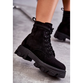 PG1 Bottes Chaudes En Daim Workers Noir Darvin le noir 7