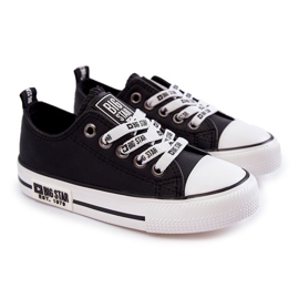 Baskets en cuir pour enfants Big Star KK374039 Noir le noir 1