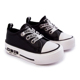 Baskets en cuir pour enfants Big Star KK374041 Noir-Blanc 1