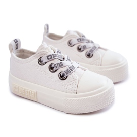 Baskets en cuir pour enfants Big Star KK374058 Blanc 1