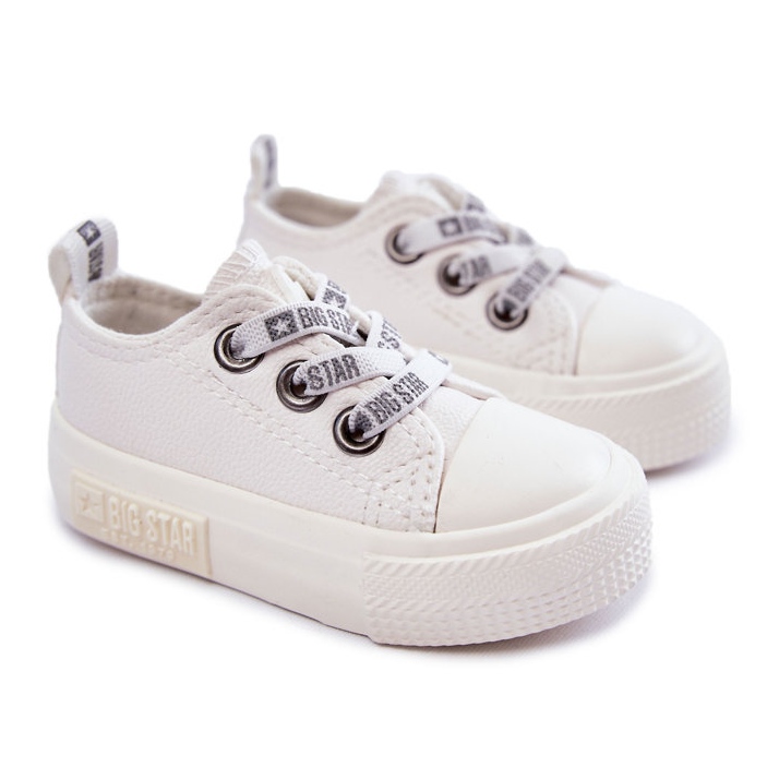 Baskets en cuir pour enfants Big Star KK374058 Blanc 1