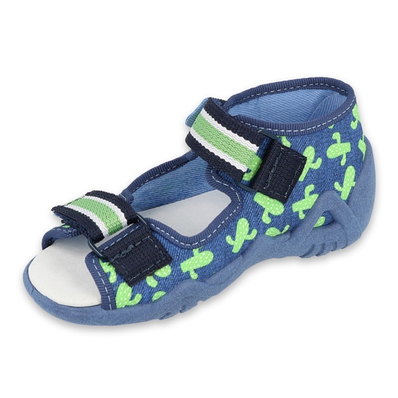 Chaussures enfant Befado jaune 350P019 bleu marin vert 1