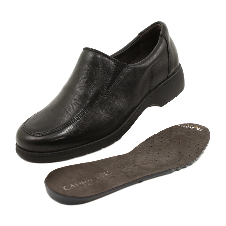 Caprice 24350 chaussures à enfiler pour femmes H noir 5