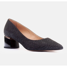 Marco Shoes Escarpins en daim le noir 4
