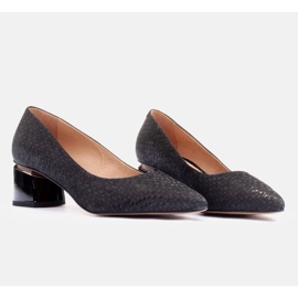 Marco Shoes Escarpins en daim le noir 1