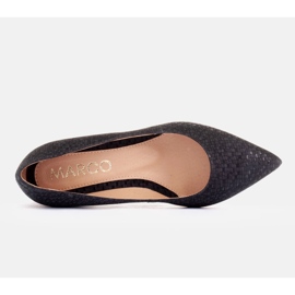 Marco Shoes Escarpins en daim le noir 5