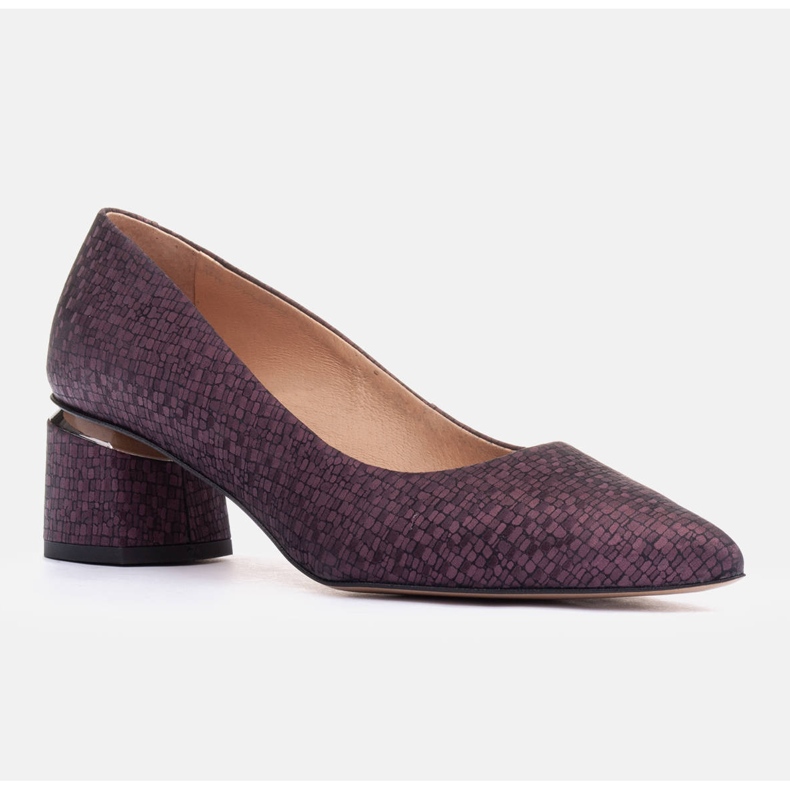 Marco Shoes Escarpins en daim violet 1