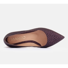 Marco Shoes Escarpins en daim violet 4