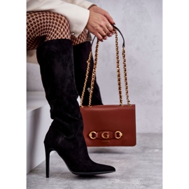 Bottes noires en daim classiques sur une Ameya noire le noir 6