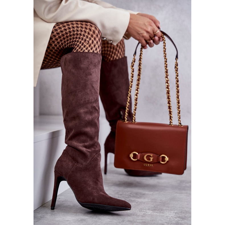 WS1 Bottes marron en daim classiques sur une Ameya marron brun 1