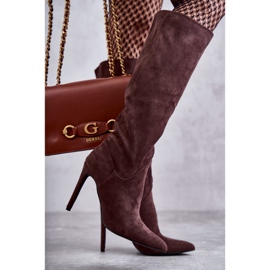 WS1 Bottes marron en daim classiques sur une Ameya marron brun 5
